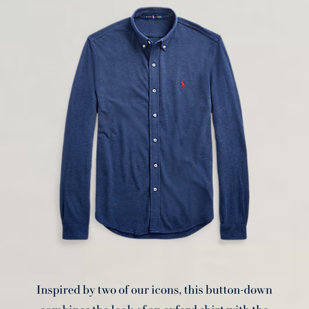 Polo by Ralph Lauren Navy Button-Down Shirt